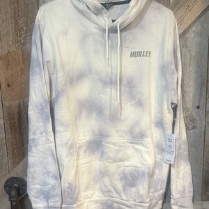 Hurley Pastel Tie-Dye Pullover Hoodie - Lavender & Cream